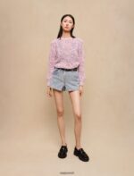 Riietus ee Maje naised heegeldatud kampsun parma violetne 6FH8Z4249 - Image 2