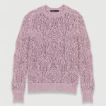 Riietus ee Maje naised heegeldatud kampsun parma violetne 6FH8Z4249