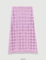 Riietus ee Maje naised heegeldatud midi seelik parma violetne 6FH8Z4240
