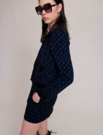 Riietus ee Maje naised jope sinine/must 6FH8Z426 - Image 3