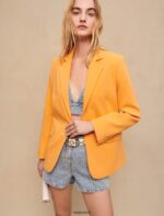 Riietus ee Maje naised kohandatud bleiser oranž 6FH8Z4251 - Image 3