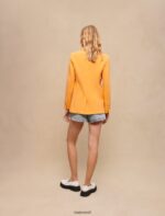 Riietus ee Maje naised kohandatud bleiser oranž 6FH8Z4251 - Image 4
