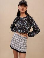 Riietus ee Maje naised lilleline topp lipsuga sinine kimp 6FH8Z4388 - Image 2