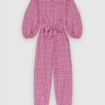Riietus ee Maje naised lillemustriga kombinesoon fuksia tikitud lilled 6FH8Z4331