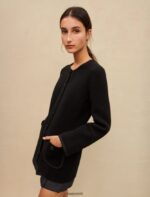 Riietus ee Maje naised locknit kardigan must 6FH8Z4358 - Image 3