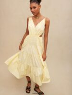 Riietus ee Maje naised maxi kleit kollane 6FH8Z4156 - Image 3