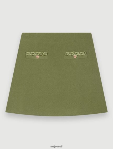 Riietus ee Maje naised miniseelik taskutega khaki 6FH8Z4281