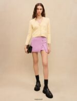 Riietus ee Maje naised nööpidega miniseelik parma violetne 6FH8Z4282 - Image 2