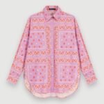 Riietus ee Maje naised paisley mustriga särk roosa bandaan 6FH8Z4151