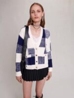 Riietus ee Maje naised ruuduline kootud kardigan bleu 6FH8Z451 - Image 3