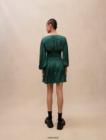 Riietus ee Maje naised satiinist volangidega kleit tumeroheline 6FH8Z4104 - Image 4