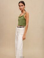 Riietus ee Maje naised seljata crop top khaki 6FH8Z4270 - Image 5