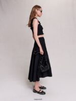 Riietus ee Maje naised smokitud maxi seelik must 6FH8Z465 - Image 3
