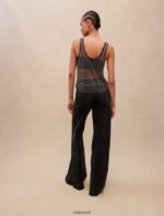 Riietus ee Maje naised teemant top must 6FH8Z4389 - Image 5