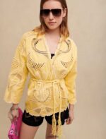 Riietus ee Maje naised tikitud kimono jakk kollane banaan 6FH8Z4211 - Image 3