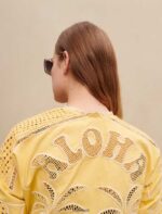 Riietus ee Maje naised tikitud kimono jakk kollane banaan 6FH8Z4211 - Image 5
