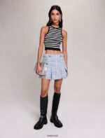 Riietus ee Maje naised triibuline crop top must/ekru 6FH8Z479 - Image 2