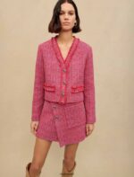 Riietus ee Maje naised tviid jakk fuksia 6FH8Z4327 - Image 3