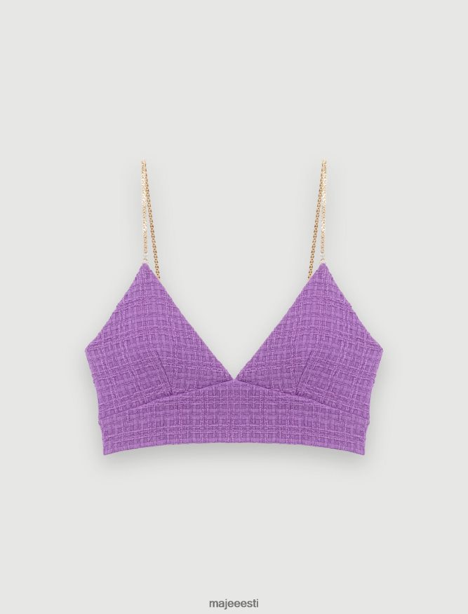 riietus_ee_maje_naised_tweed_crop_top_lilla_6fh8z4274.jpg Riietus ee Maje naised tweed crop top lilla 6FH8Z4274 - Image 1