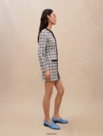 Riietus ee Maje naised tweed-efektiga kleit sinine 6FH8Z4374 - Image 3