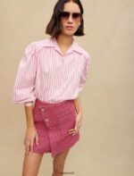 Riietus ee Maje naised tweed wrap seelik fuksia 6FH8Z4313 - Image 3