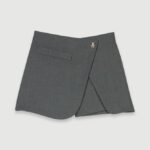 Riietus ee Maje naised wrap lühike seelik hall 6FH8Z4431