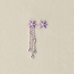 tarvik ee Maje naised lillad lillelised kõrvarõngad parma violetne 6FH8Z4538