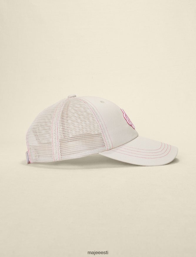 tarvik ee Maje naised puuvillane müts ristiku logoga roosa/ekru 6FH8Z4580 - Image 2