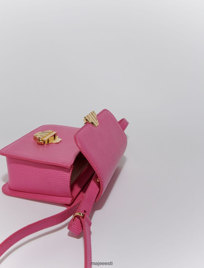 tarvik ee Maje naised sisaliku efektiga reljeefne nahast kott fuksia 6FH8Z4454 - Image 6